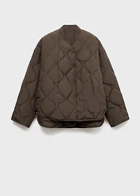 Oversize quilted down anorak