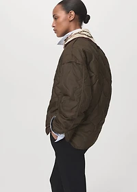 Oversize quilted down anorak