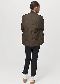 Oversize quilted down anorak