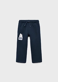 Snoopy embroidered joggers
