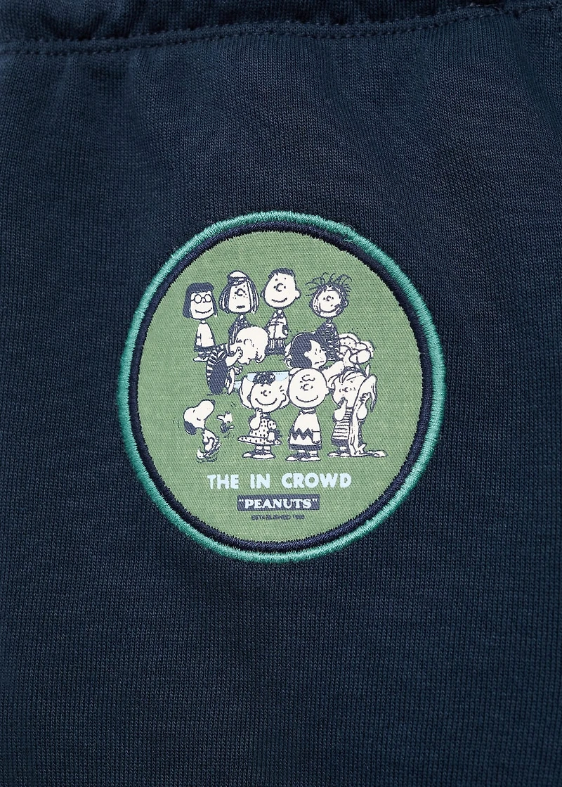 Snoopy embroidered joggers