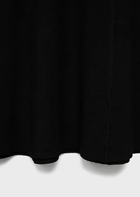 Fine-knit flared dress