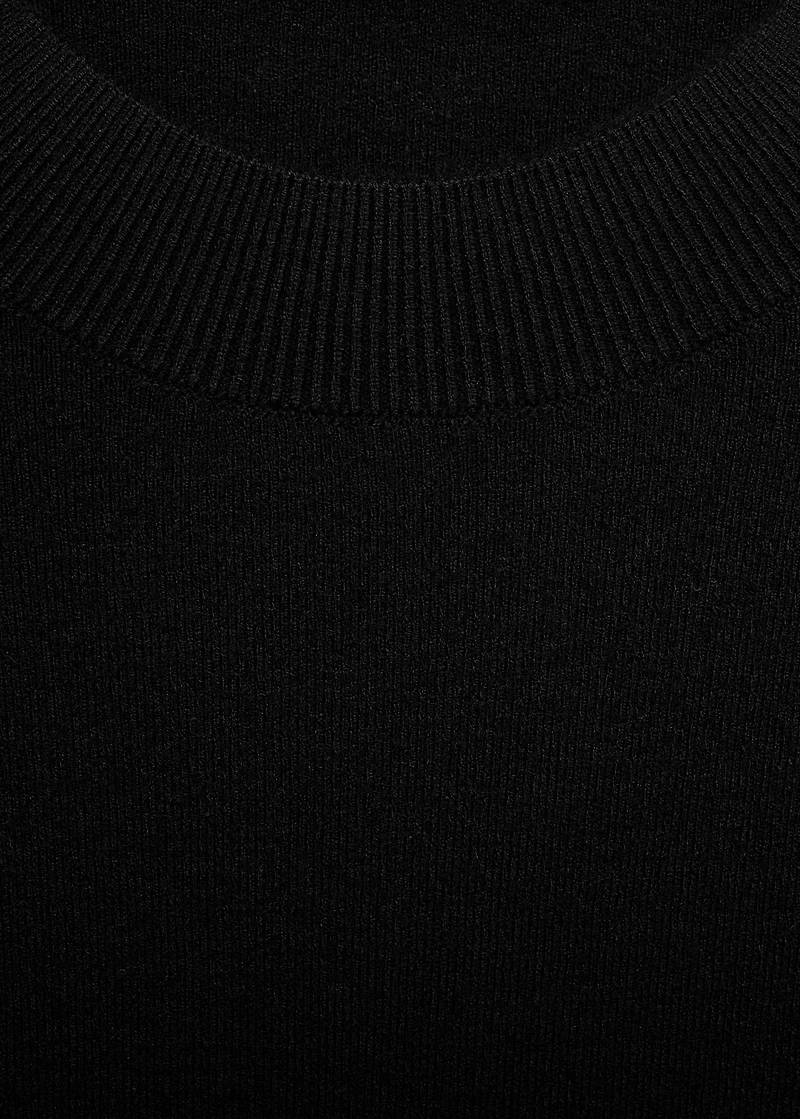 Fine-knit flared dress