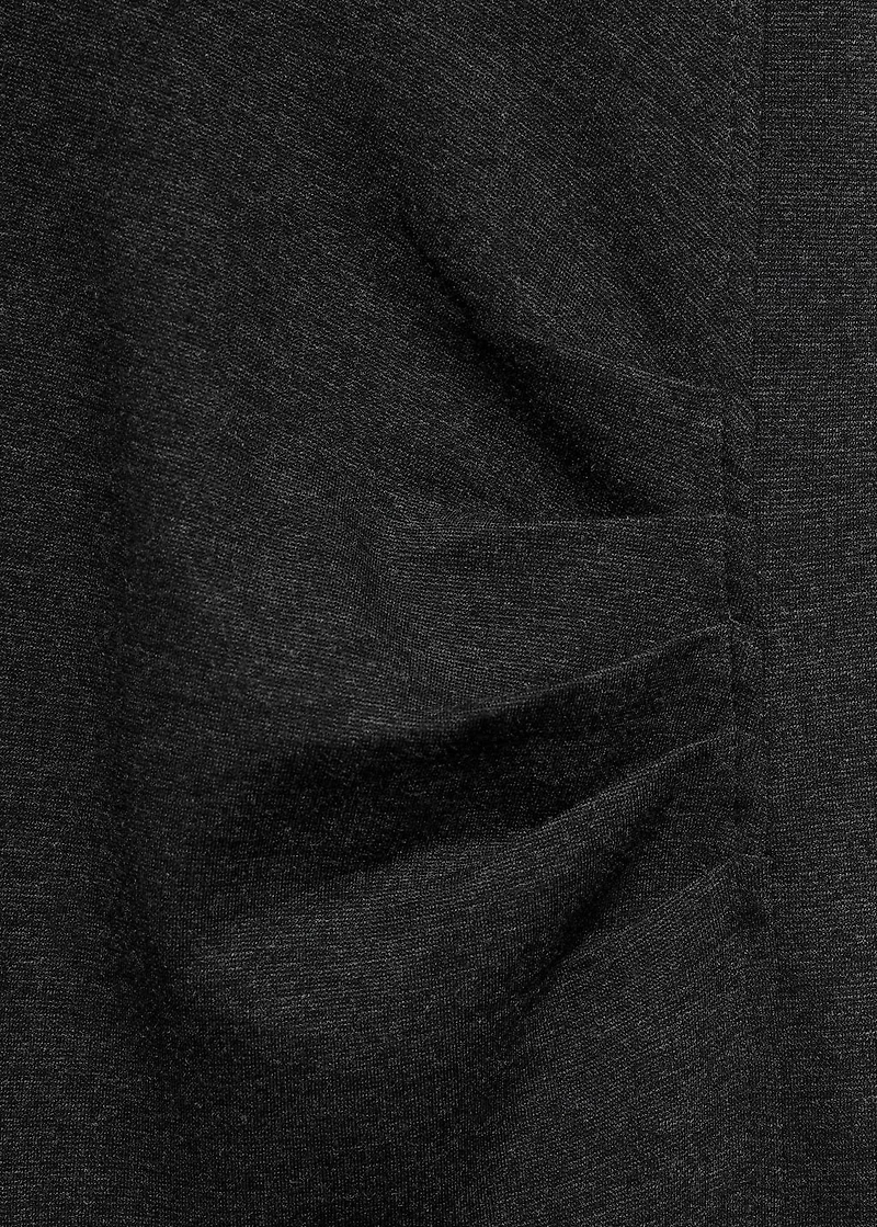 Cut-out ruched dress