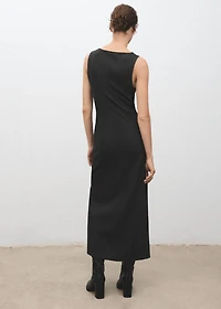 Cut-out ruched dress