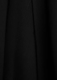 Turtleneck dress with asymmetrical sleeves