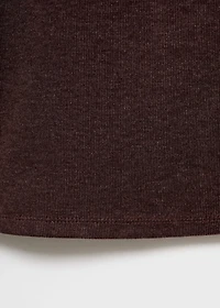 Knitted pants with elastic waistband