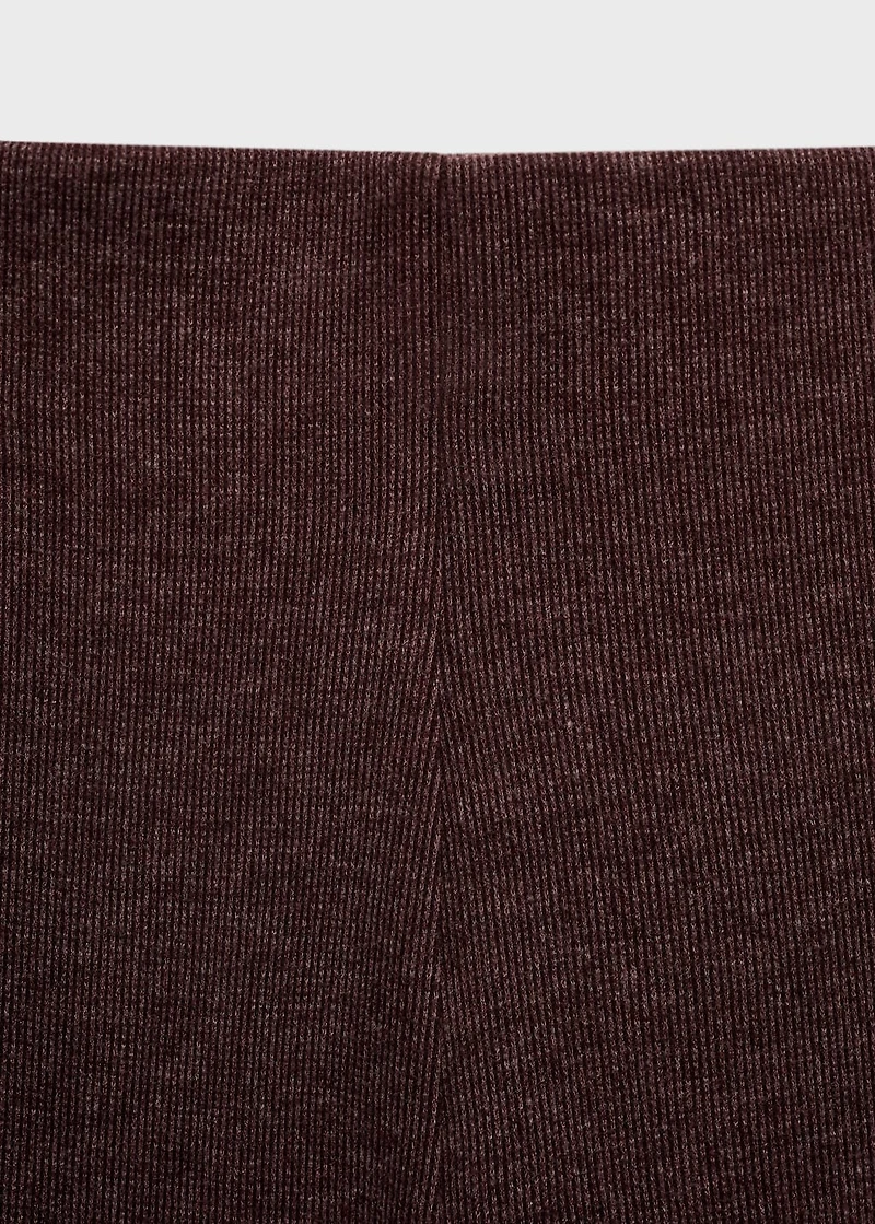 Knitted pants with elastic waistband