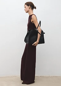 Marl jumpsuit with belt