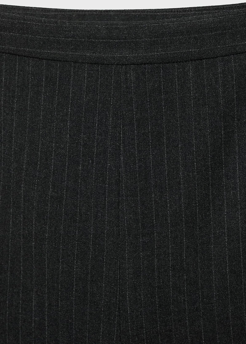 Pinstripe suit trousers