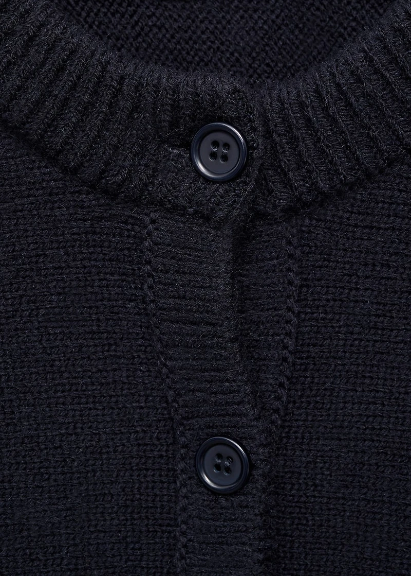 Straight-fit cardigan with buttons