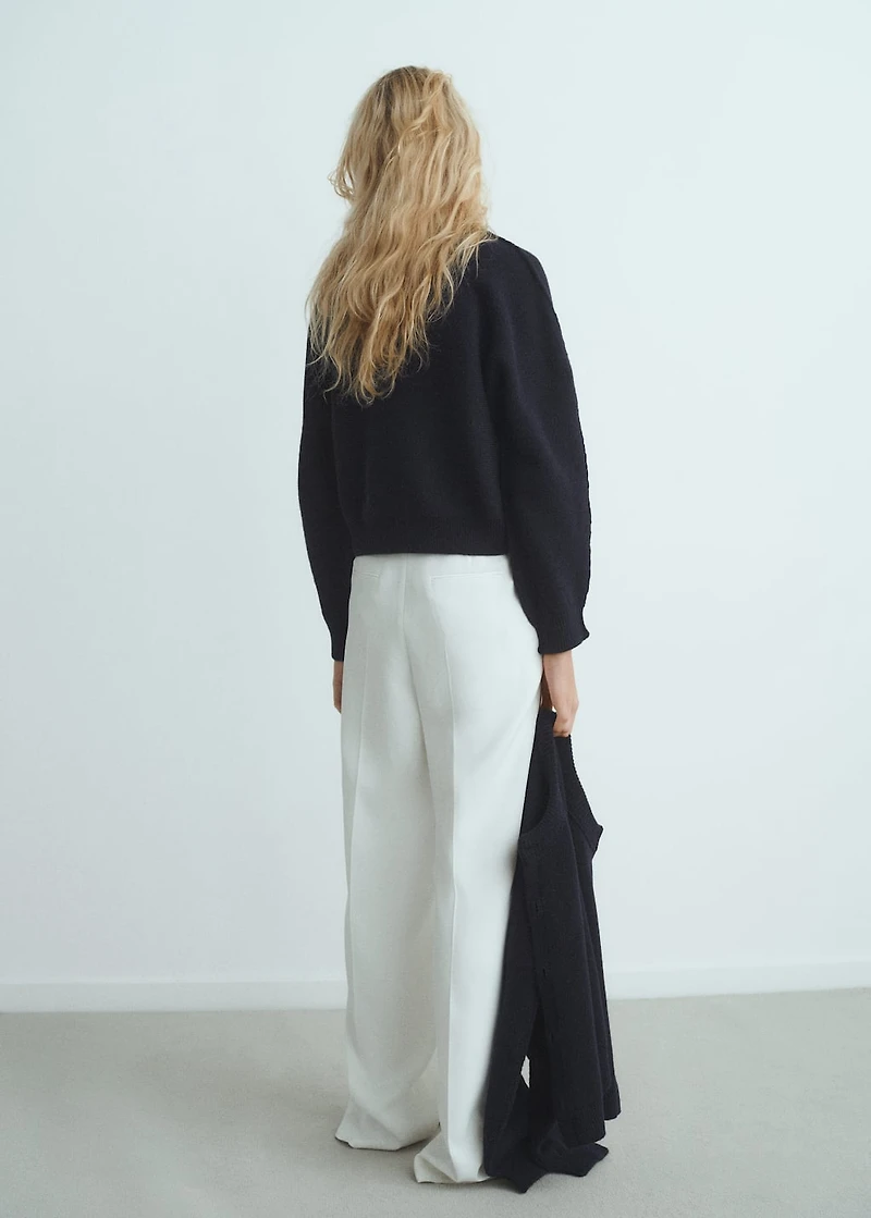 Straight-fit cardigan with buttons
