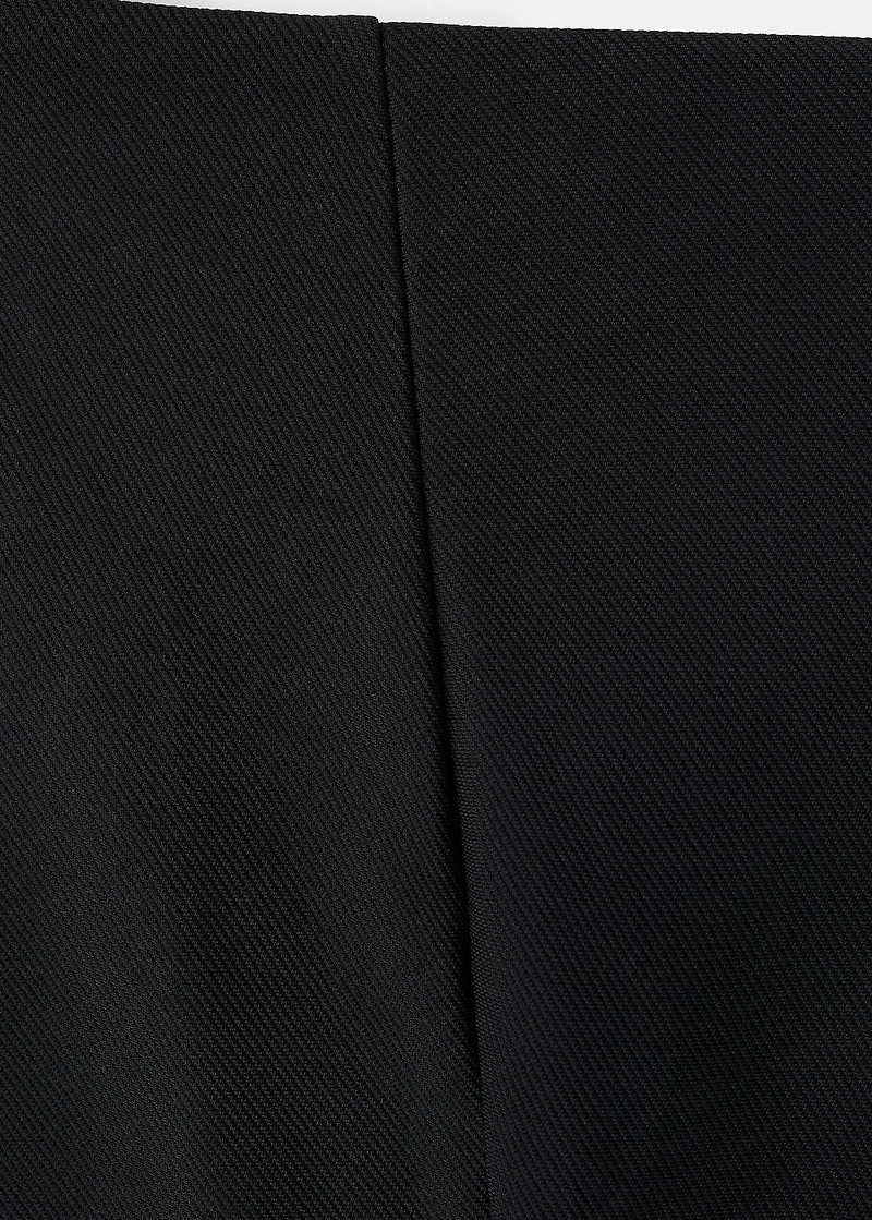 Strapless peplum top