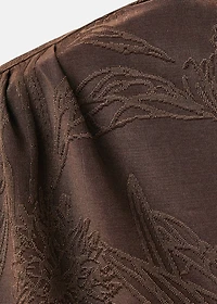 Jacquard floral-print top