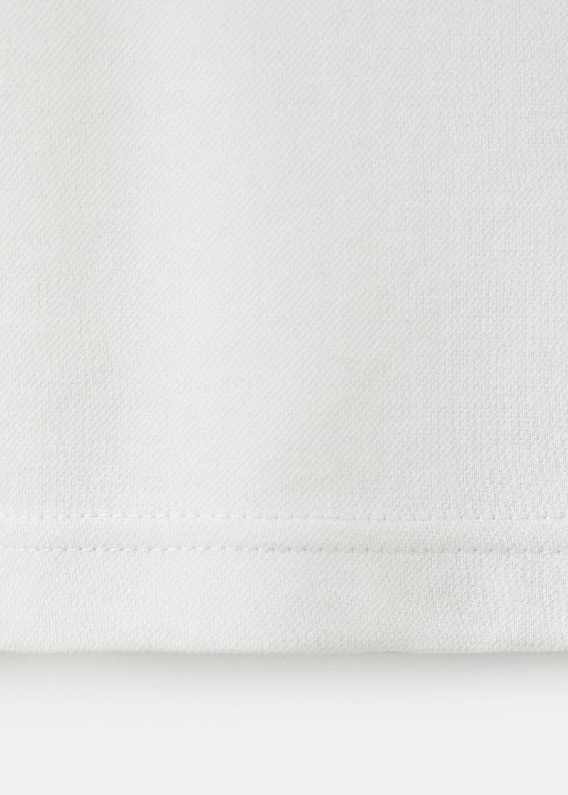 Cotton piqué polo shirt