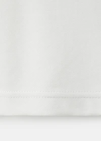 Cotton piqué polo shirt