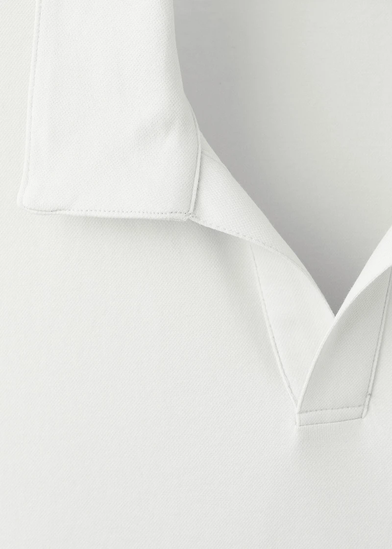 Cotton piqué polo shirt