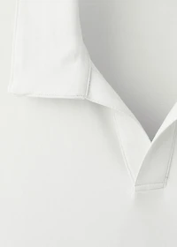 Cotton piqué polo shirt