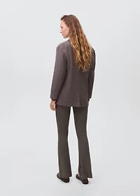 Houndstooth-check jacket