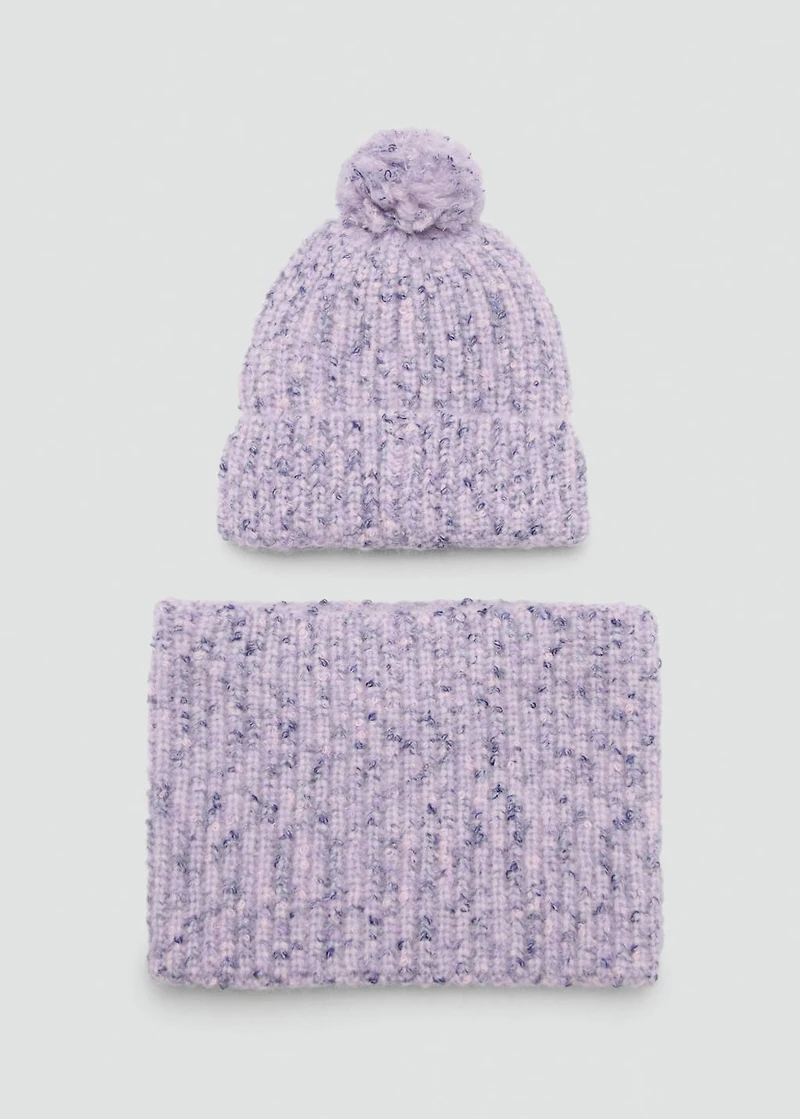 Marbled tassel hat