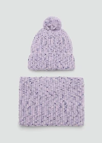 Marbled tassel hat
