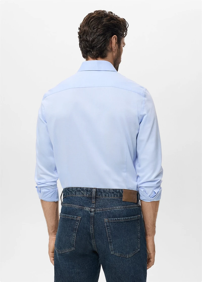 Slim-fit cotton shirt