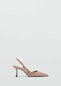 Patent heeled shoes