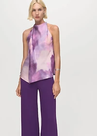 High-waist straight pants
