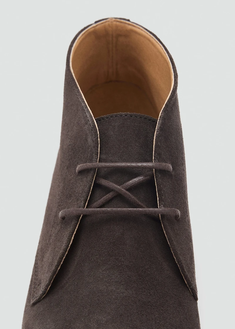 Suede leather ankle boots