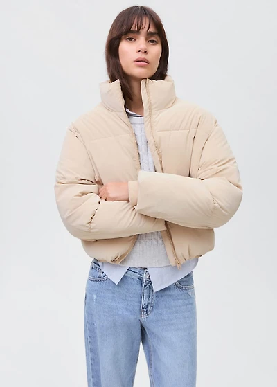 Soft quilted anorak