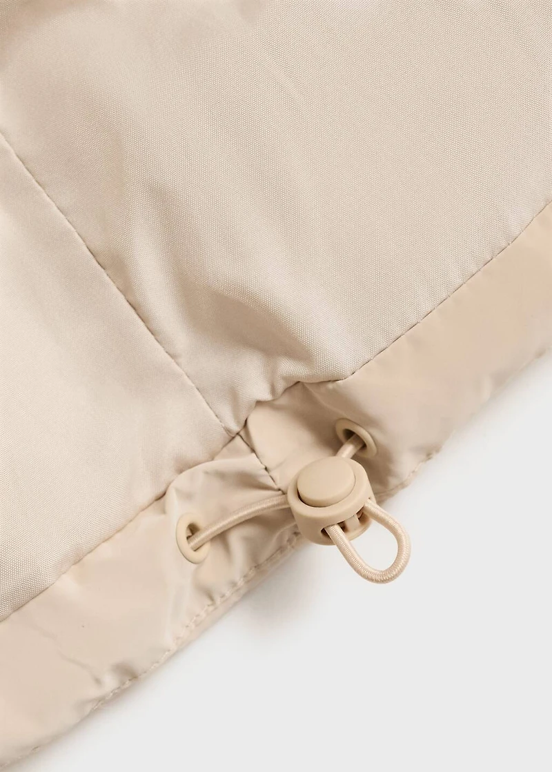 Soft quilted anorak