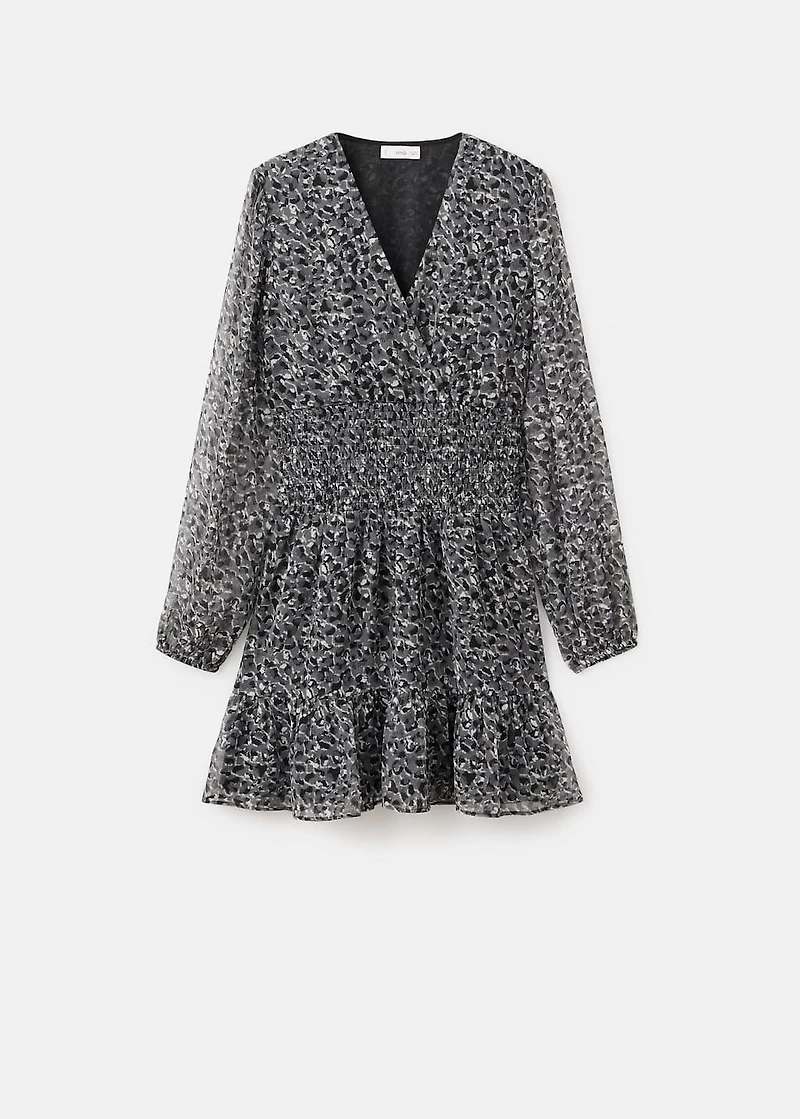 Ruffled leopard ledress