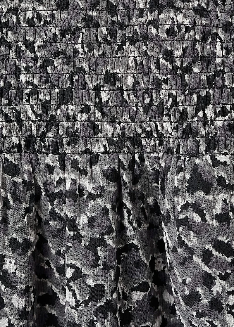 Ruffled leopard ledress