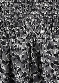 Ruffled leopard ledress