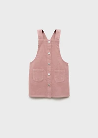 Corduroy pinafore with pockets