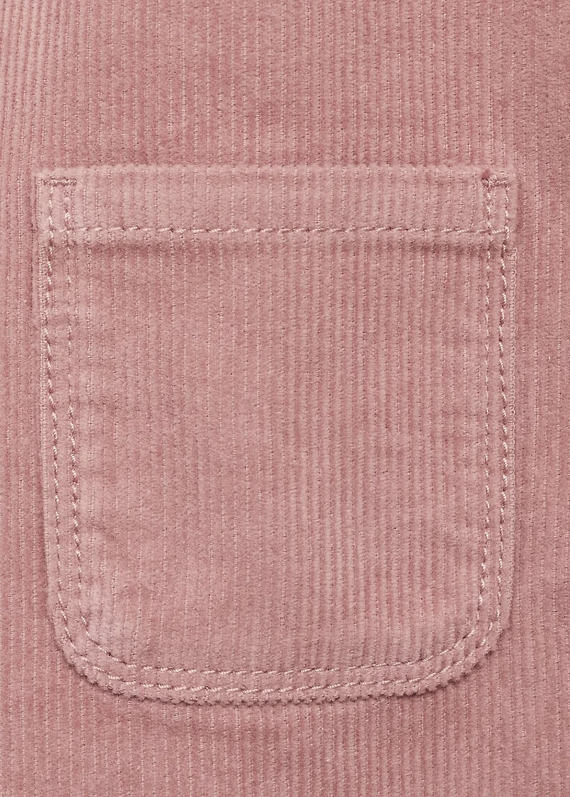 Corduroy pinafore with pockets