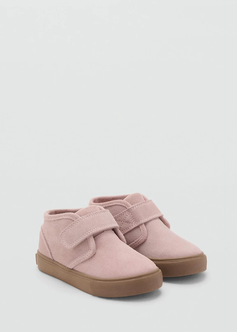 Velcro leather shoes