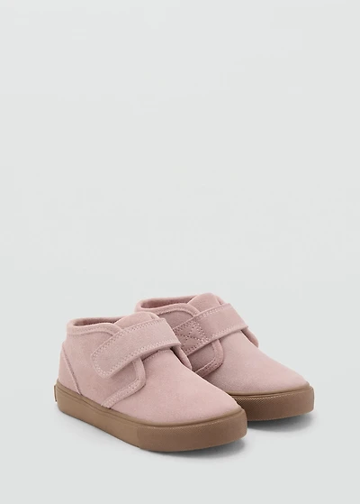 Velcro leather shoes