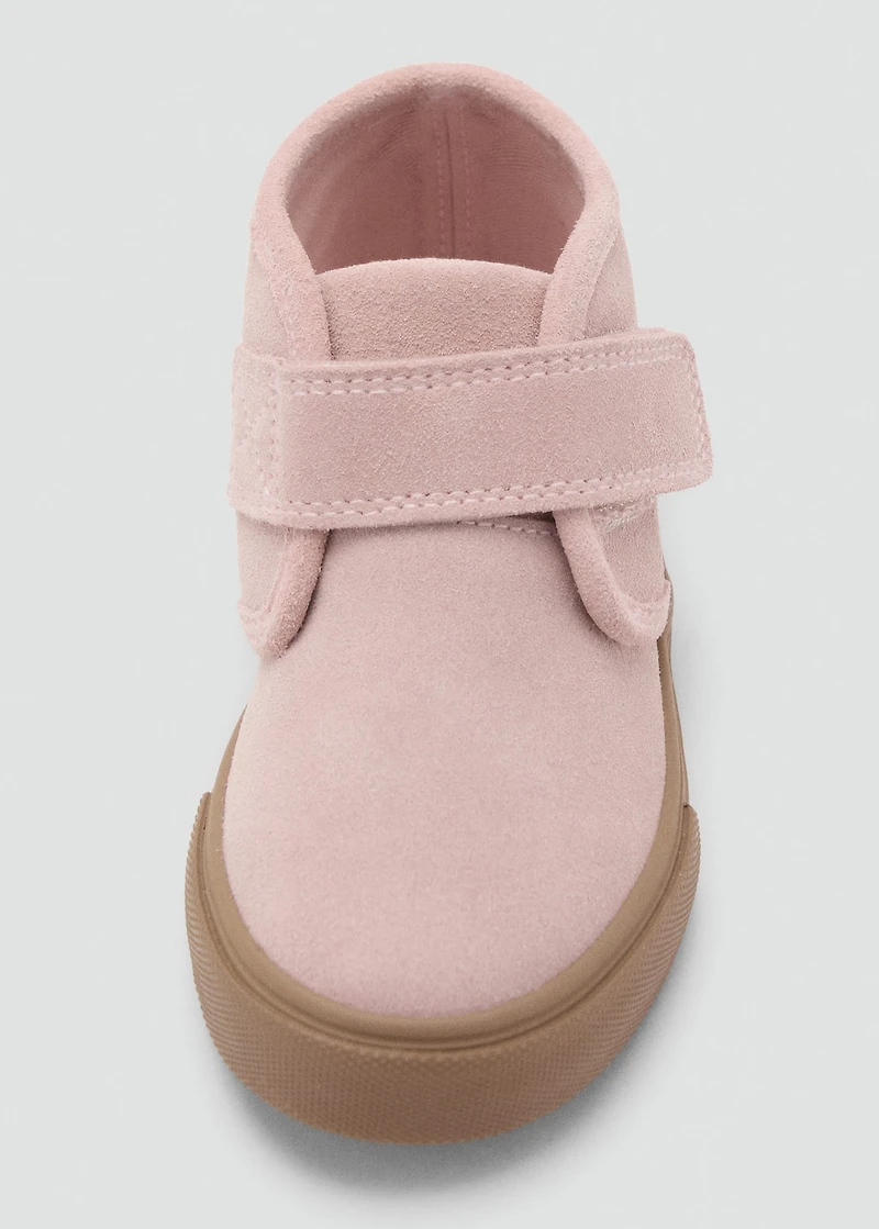 Velcro leather shoes