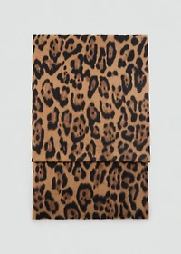 Leopard-print scarf