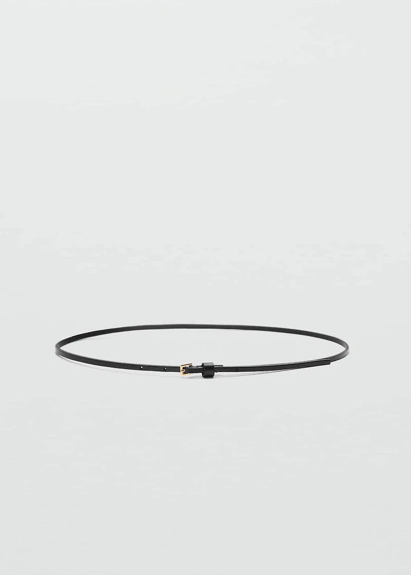 Leather mini-belt