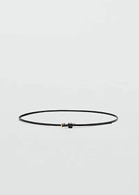 Leather mini-belt