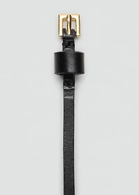 Leather mini-belt