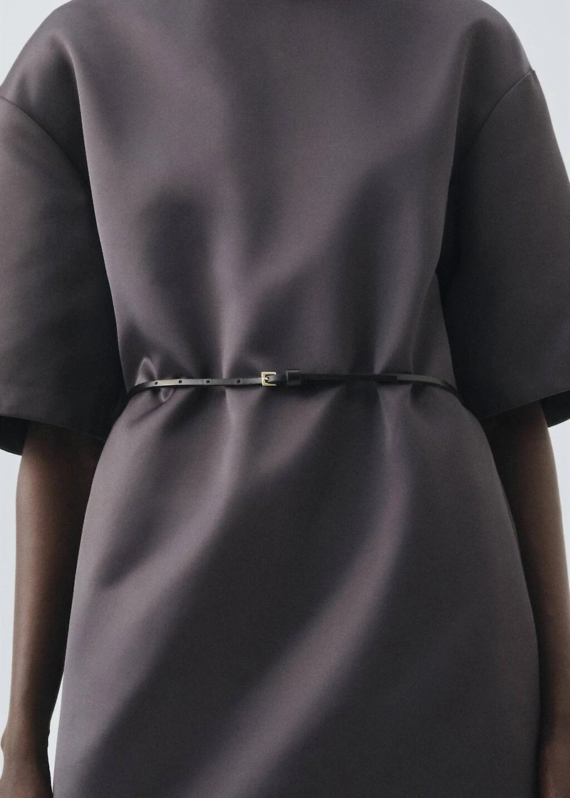 Leather mini-belt