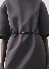 Leather mini-belt
