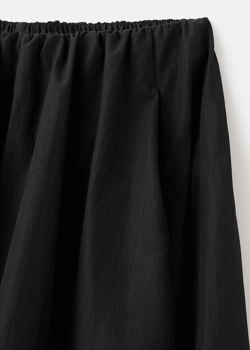 Long flared skirt