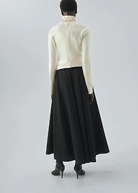 Long flared skirt