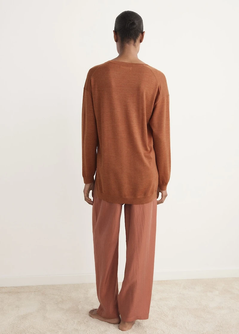 Wool pajama sweater