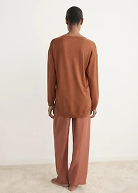 Wool pajama sweater