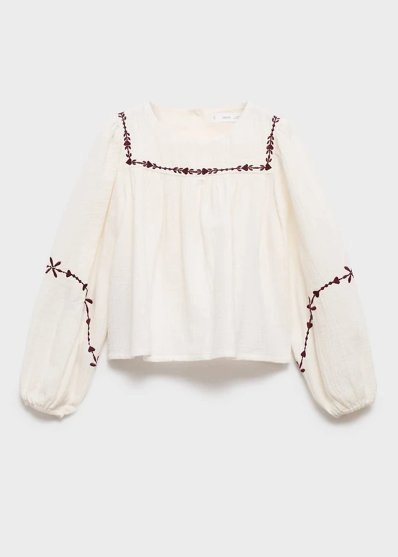 Bambula embroidered blouse